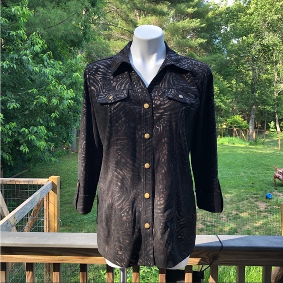 Color shift animal print jacket size M - Picture 9 of 11